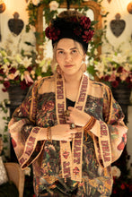 Load image into Gallery viewer, Courage Dear Heart Pixie Duster Crop Kimono w/ Sacred Heart