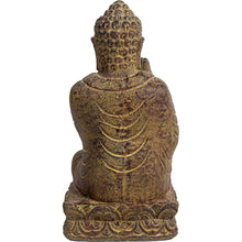 Load image into Gallery viewer, Volcanic Stone Statue - Namaste Resting Buddha
