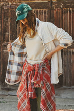 Load image into Gallery viewer, Double Gauze Plaid Oversized Button-Down Shirt