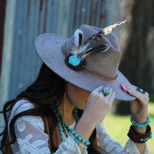 Load image into Gallery viewer, Blue Turquoise Ring set in Antique Copper