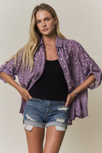 Load image into Gallery viewer, BOHO EMBROIDERED BUTTON-DOWN TOP