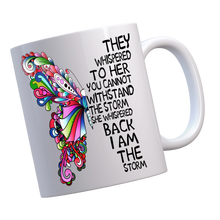 Load image into Gallery viewer, I Am the Storm Women's Inspirational White 11oz Ceramic Coffee Tea Mug Gift Set