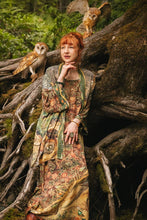Load image into Gallery viewer, Woodland Wisdom Matinée Duster w/ Florals, Fox &amp; Owl