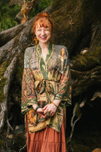 Load image into Gallery viewer, Woodland Wisdom Matinée Duster w/ Florals, Fox &amp; Owl
