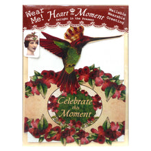 Load image into Gallery viewer, Greeting Card with Tiara, Celebrate This Moment, Hummingbird