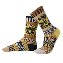 Load image into Gallery viewer, Honey Bee Crew Socks| USA Made Giveback Socks for Polinators
