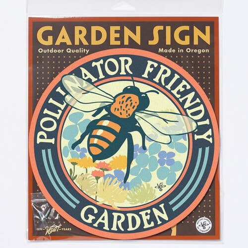 Bee Pollinator Friendly Garden - Sign