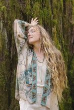 Load image into Gallery viewer, Earth &amp; Sky Pixie Duster Cropped Kimono w/ Trees