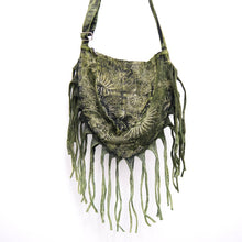 Load image into Gallery viewer, Celestial Stonewashed Crossbody Fringe Bag
