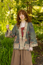 Load image into Gallery viewer, The Messenger Fleece Cottage Cardigan Jacket w/ Joan of Arc