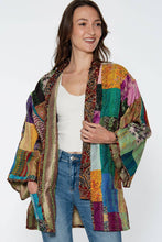 Load image into Gallery viewer, Reversible Kantha Silk Kimono Jacket