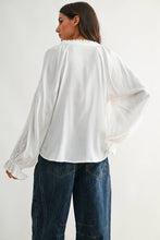Load image into Gallery viewer, Boho-Chic Embroidered White Peasant Blouse