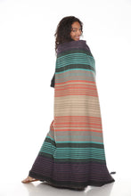 Load image into Gallery viewer, Sediment Striped Cotton Blanket