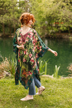 Load image into Gallery viewer, The Daydreamer Goddess Duster Kimono w/ Roses &amp; Rabbits