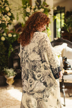 Load image into Gallery viewer, Honey &amp; The Moon Opera Duster Kimono Robe w/ Florals &amp; Bees