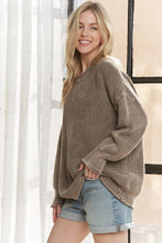 Load image into Gallery viewer, RIBBED TEXTURE OVERSIZED SWEATER