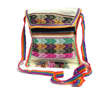 Load image into Gallery viewer, Tribal Peruvian Square Fringe "Julia" Crossbody Purse Bag