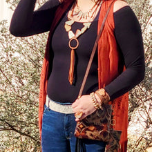 Load image into Gallery viewer, AQUA TERRA Leather Cord Necklace 231E
