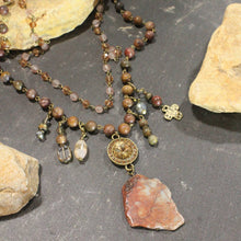 Load image into Gallery viewer, A Stones Throw Rusty Layered Necklace