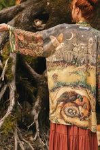 Load image into Gallery viewer, Woodland Wisdom Matinée Duster w/ Florals, Fox &amp; Owl