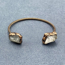 Load image into Gallery viewer, Vintage Natural Stone Retro Adjustable Cuff Bangle