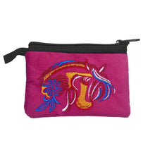 Load image into Gallery viewer, Embroidered Horse Head Farm Art Ecuadorian Coin Purse Pouch