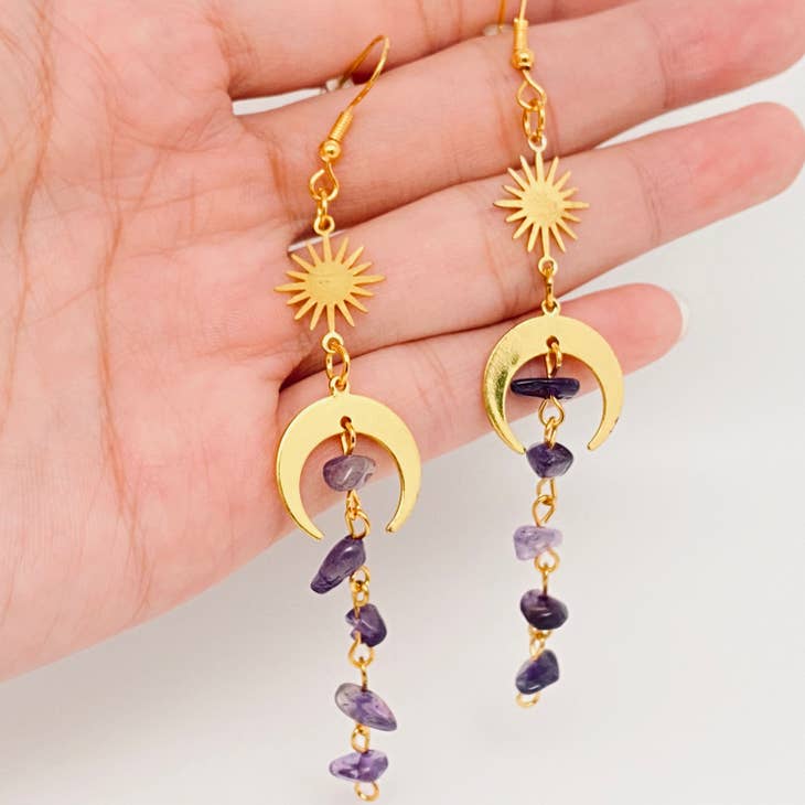 Asymmetric Crystal Earrings