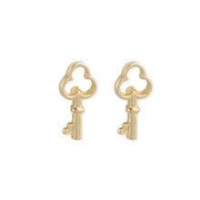 Load image into Gallery viewer, Literary Quotes Key Post Earrings