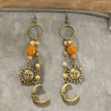 Load image into Gallery viewer, Celestial Bling Dangle Drop Earrings