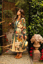 Load image into Gallery viewer, Stay Gold Opera Duster Kimono Robe w/ Rabbits Flowers &amp; Bees