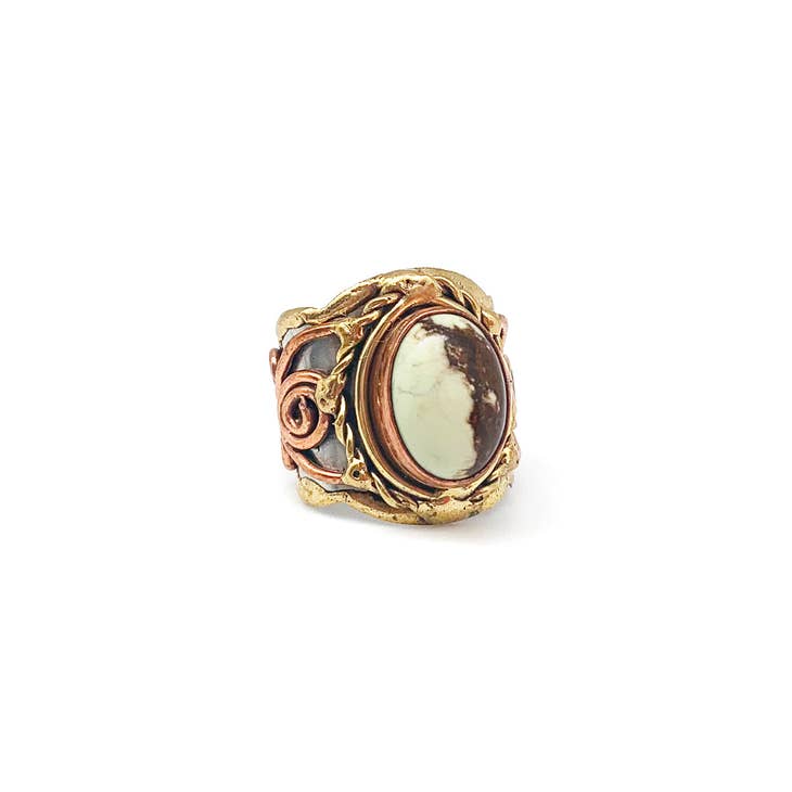 Metal and Stone Ring