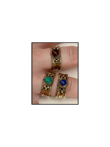 Gemstone Adjustable Ring
