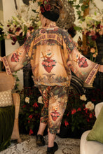 Load image into Gallery viewer, Courage Dear Heart Pixie Duster Crop Kimono w/ Sacred Heart