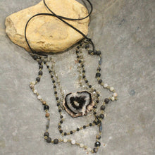 Load image into Gallery viewer, Gemstone Triple Layer Switch It Length Necklace
