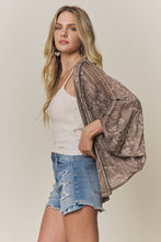 Load image into Gallery viewer, BOHO EMBROIDERED KIMONO CARDIGAN