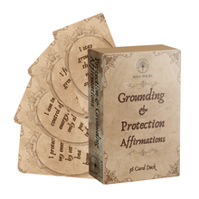 Load image into Gallery viewer, Affirmations Card Deck - Protection &amp; Grounding, 5.5" x 3.5"