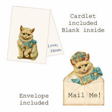 Load image into Gallery viewer, Greeting Card with Tiara, Cat's Meow, Cat with Crown