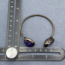 Load image into Gallery viewer, Vintage Natural Stone Retro Adjustable Cuff Bangle