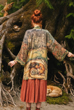 Load image into Gallery viewer, Woodland Wisdom Matinée Duster w/ Florals, Fox &amp; Owl