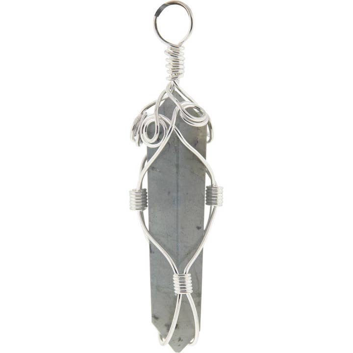 Labradorite Wire Wrapped Pendant