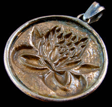 Load image into Gallery viewer, Copper Amulet Pendant- Lotus Flower