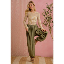 Load image into Gallery viewer, FLORAL EMBROIDERED STRETCH LACE LONG SLEEVE TOP