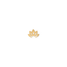 Load image into Gallery viewer, Water Lilies Fine Art Gold Post Earrings