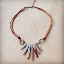 Load image into Gallery viewer, AQUA TERRA Leather Cord Necklace 231E
