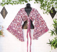 Load image into Gallery viewer, Bohemian Floral Wrap Top