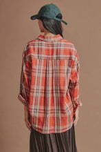 Load image into Gallery viewer, Double Gauze Plaid Oversized Button-Down Shirt