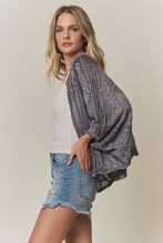 Load image into Gallery viewer, BOHO EMBROIDERED KIMONO CARDIGAN