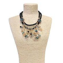 Load image into Gallery viewer, Aurora Borealis Beaded Necklace | Handmade Statement Jewelry