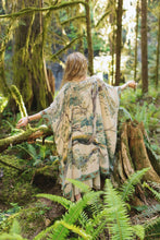 Load image into Gallery viewer, Earth &amp; Sky Bohemian Goddess Starduster Kimono w/Trees