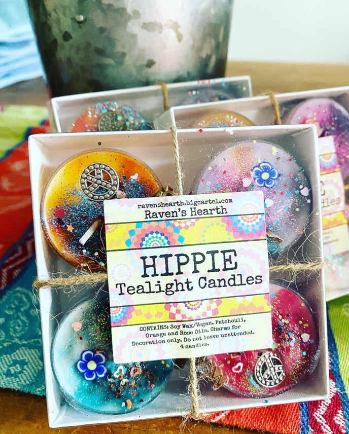 Hippie Tealight Candle Set